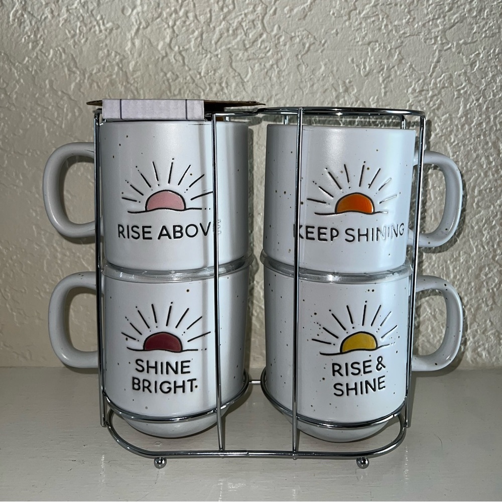 MUG SET WITH RACK